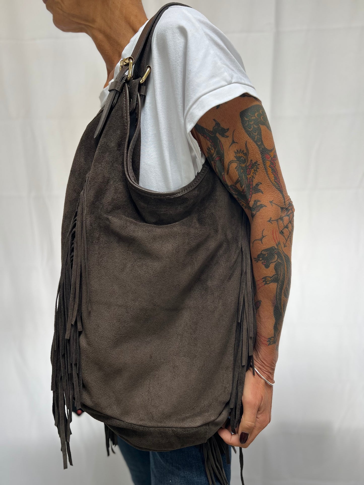 Maxi sacca suede