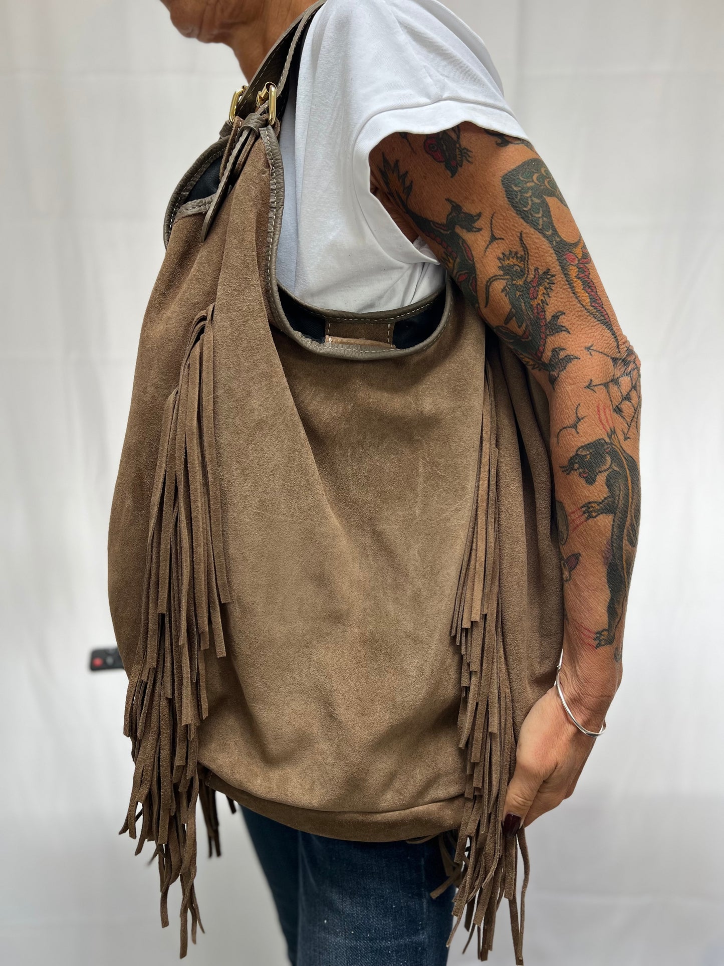 Maxi sacca suede