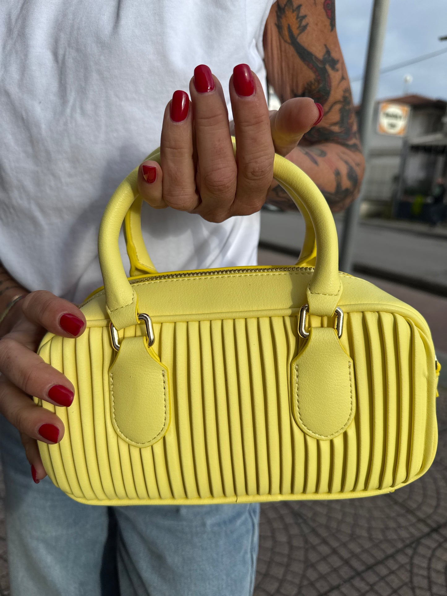 Bauletto plissettato
