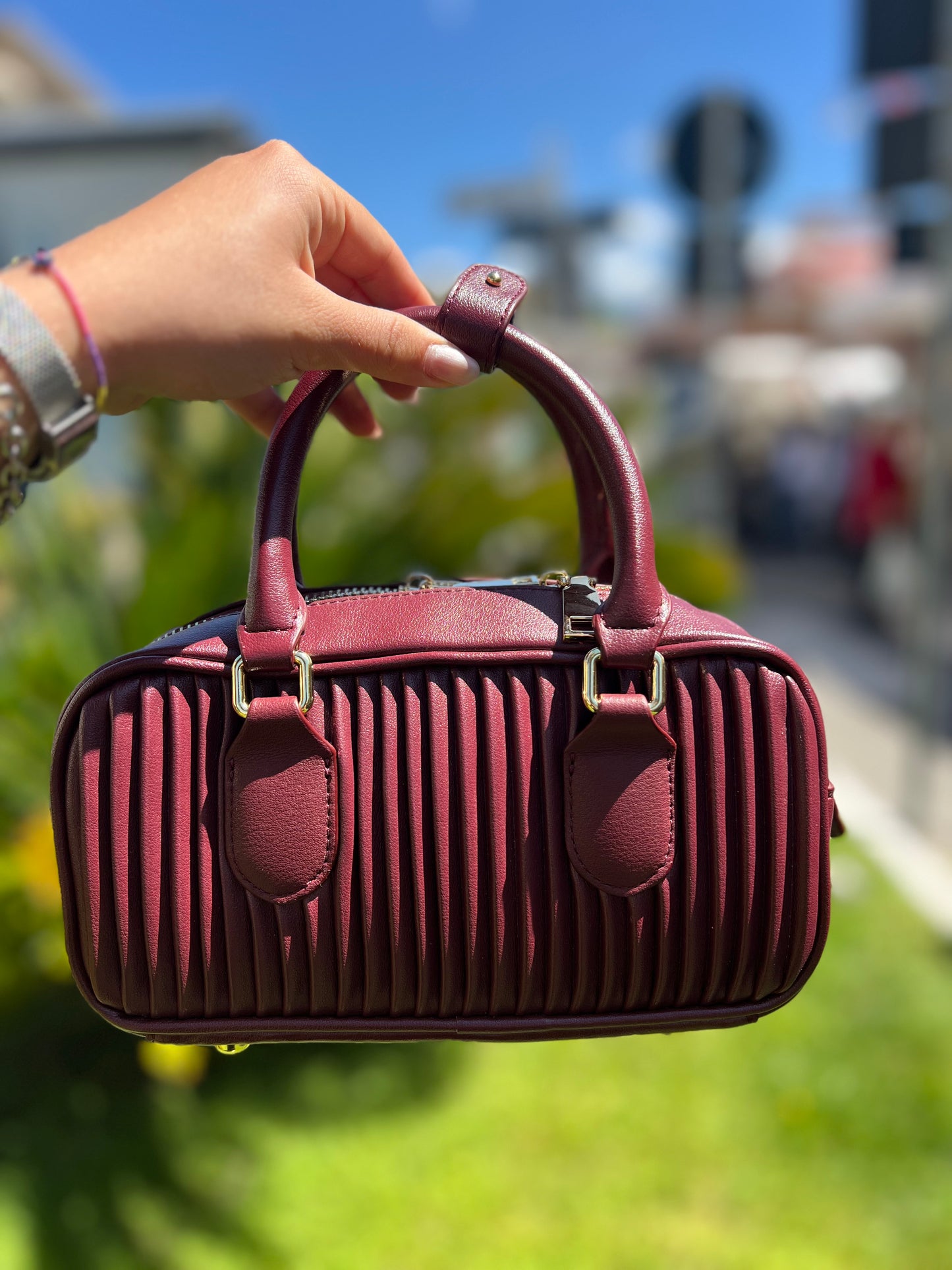 Bauletto plissettato
