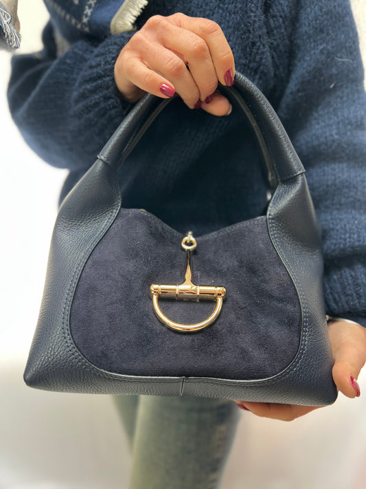 Mini Staffa pelle e suede