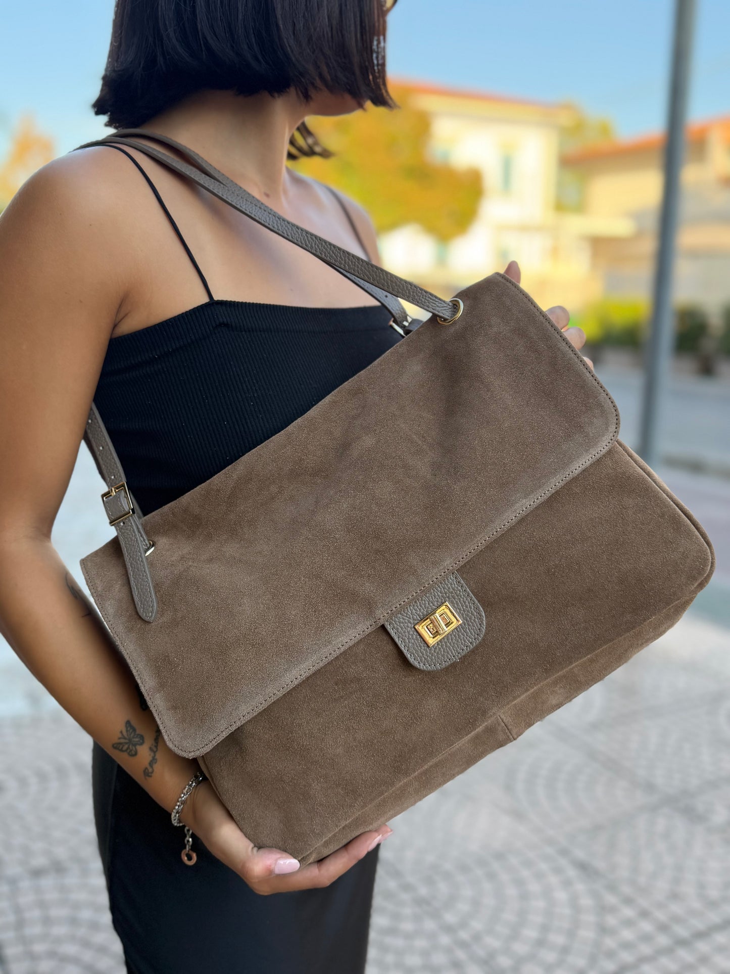 Grace bag suede