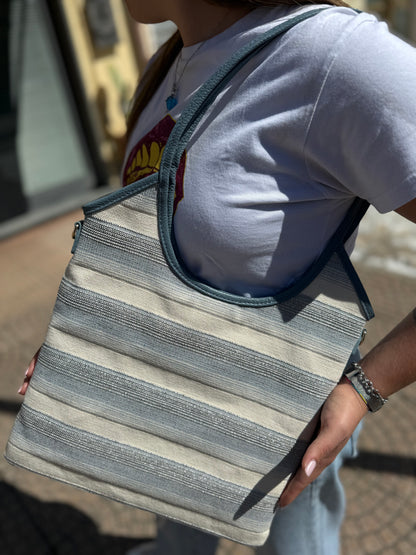 Tote slim in canvas