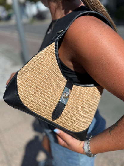 Capri bag in rafia