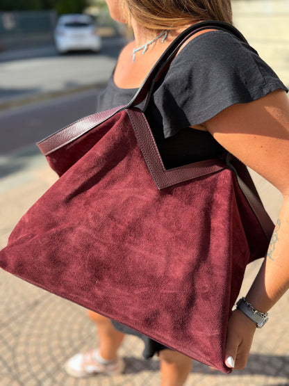 V Bag Suede
