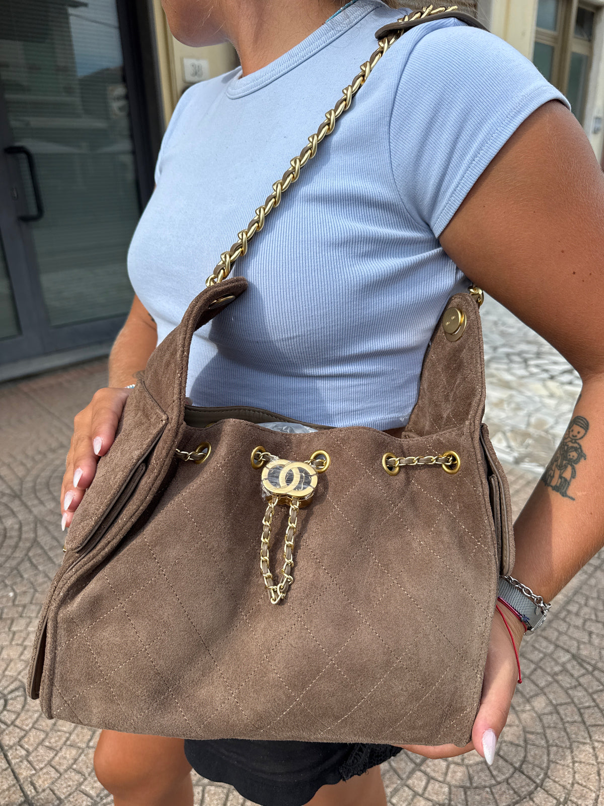 Gaia bag suede