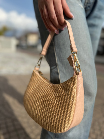 Mini Hobo in rafia