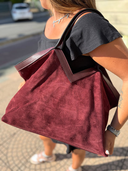 V Bag Suede
