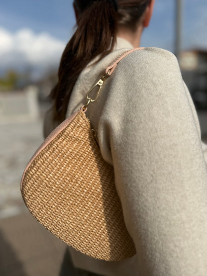 Mini Hobo in rafia