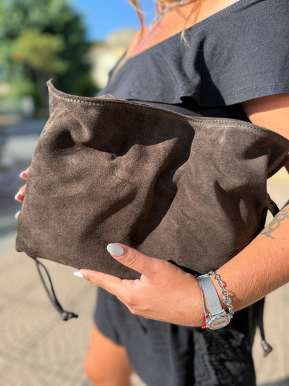 Soft bag suede