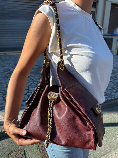 Gaia bag in pelle