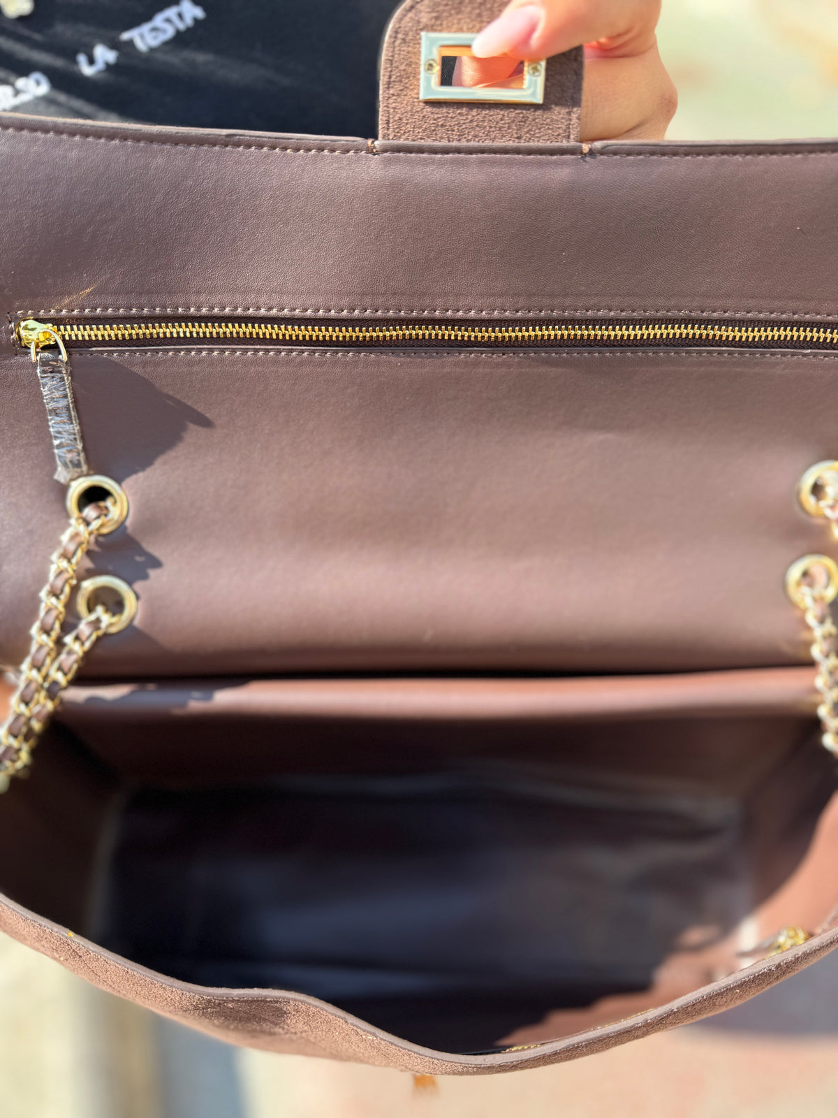Grace bag luxury suede