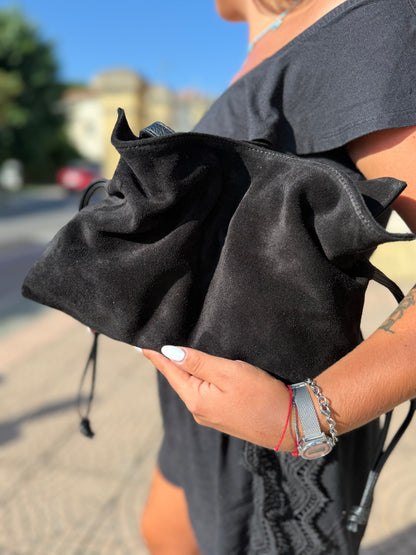 Soft bag suede