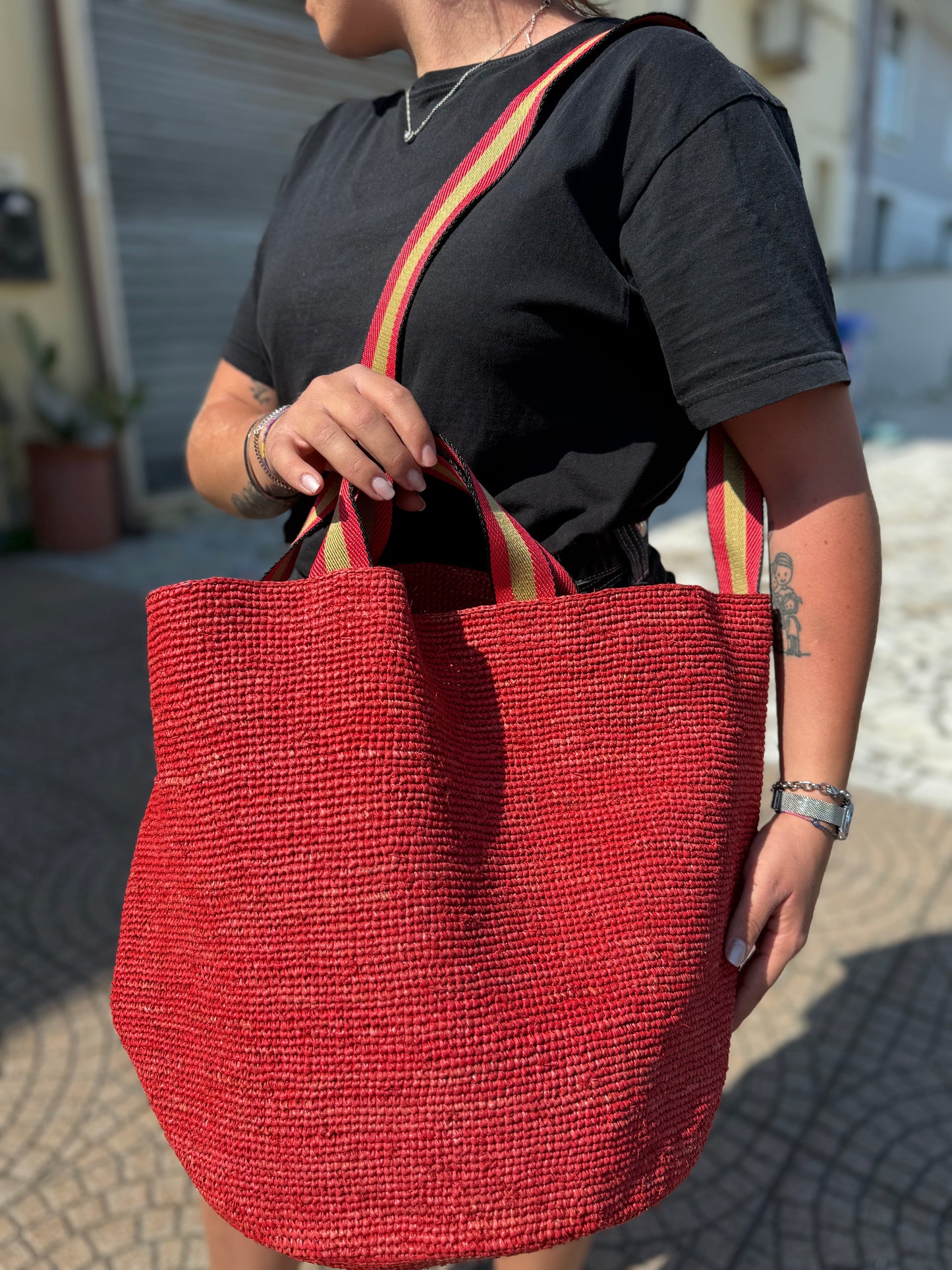 Maxi secchiello in juta