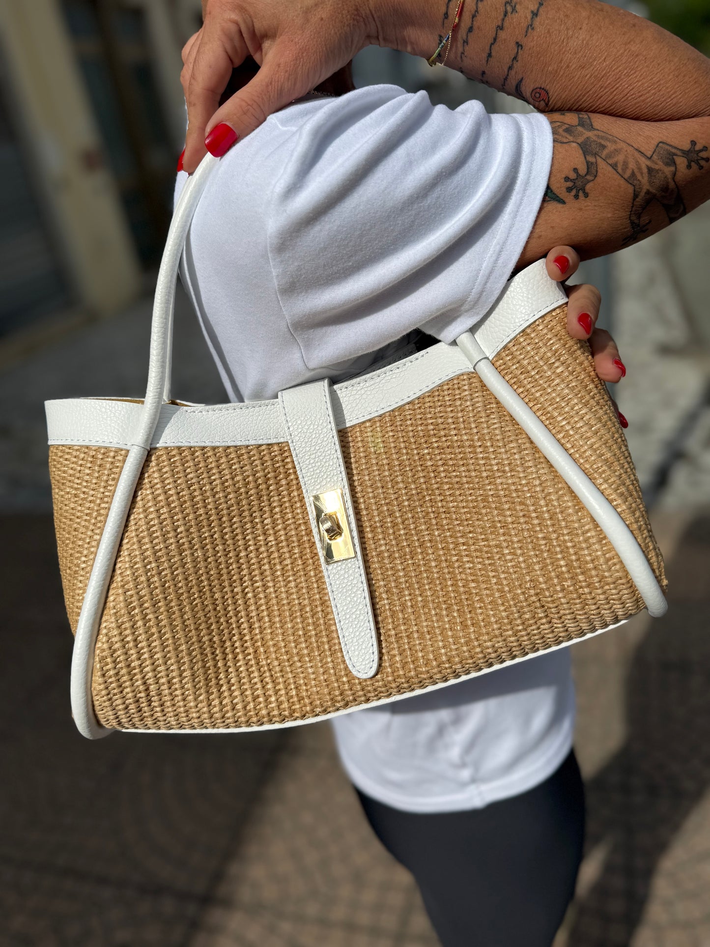 Bea midi in rafia