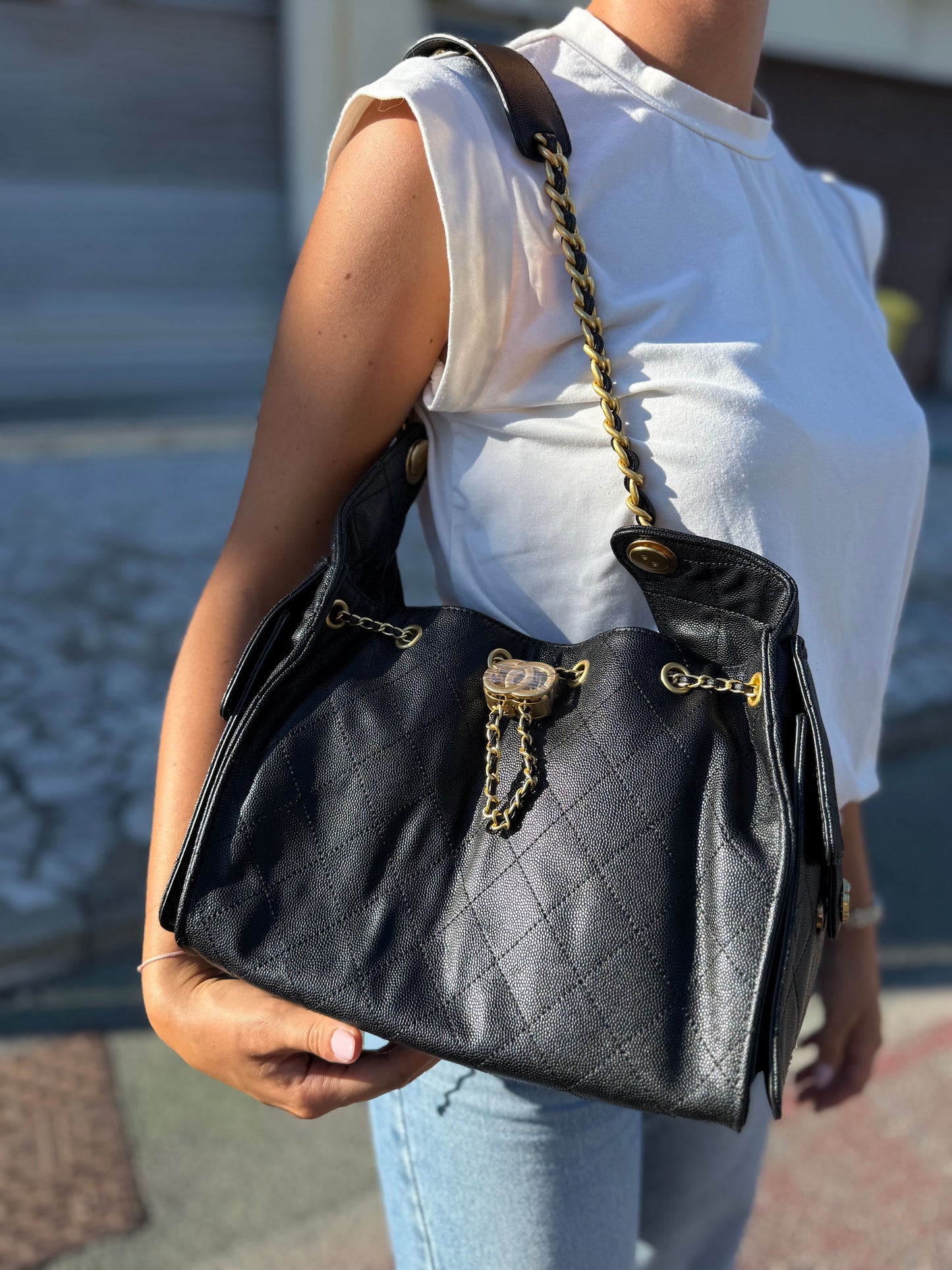 Gaia bag in pelle