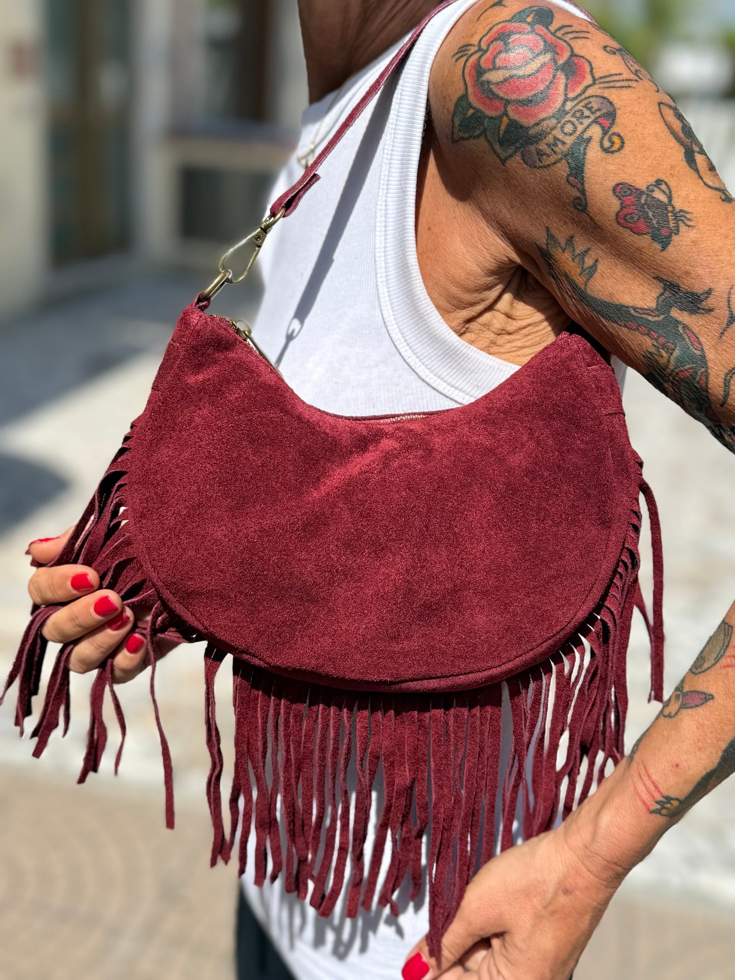 Gipsy mini in camoscio