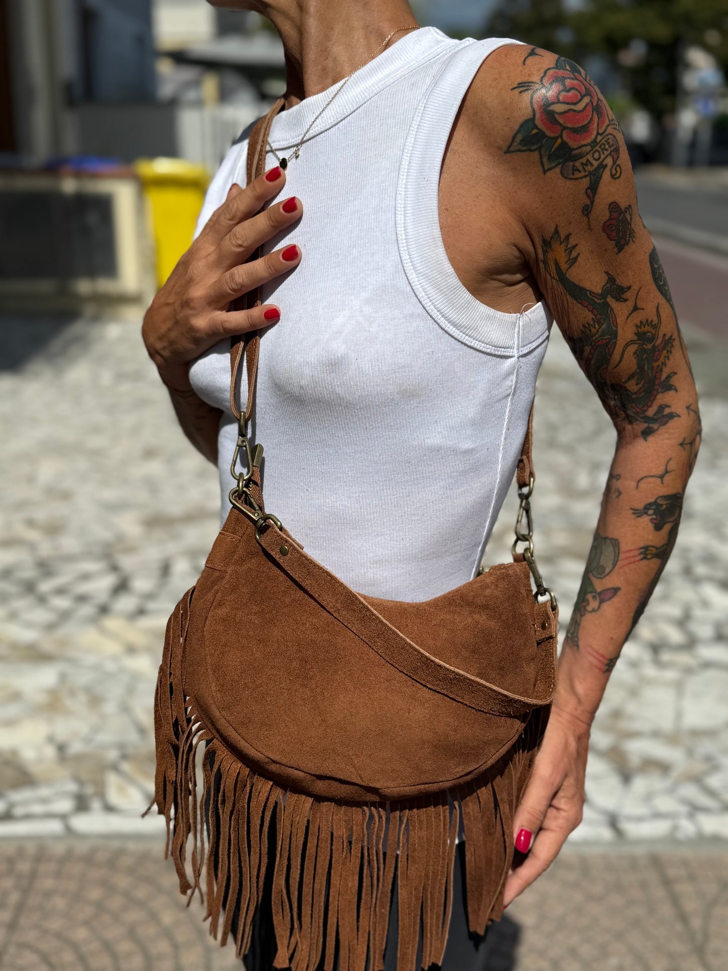 Gipsy mini in camoscio