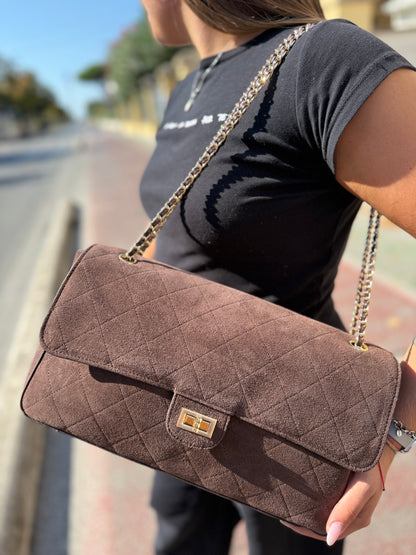 Grace bag luxury suede