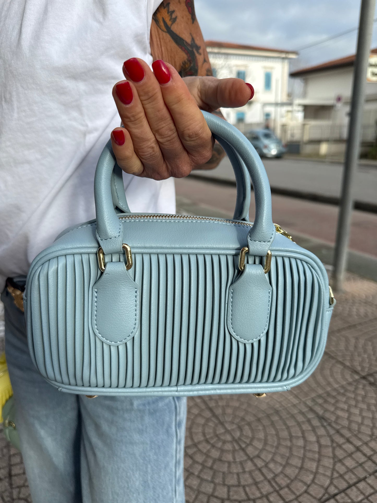 Bauletto plissettato