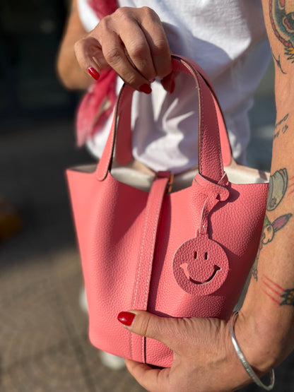 Mini bucket in pelle