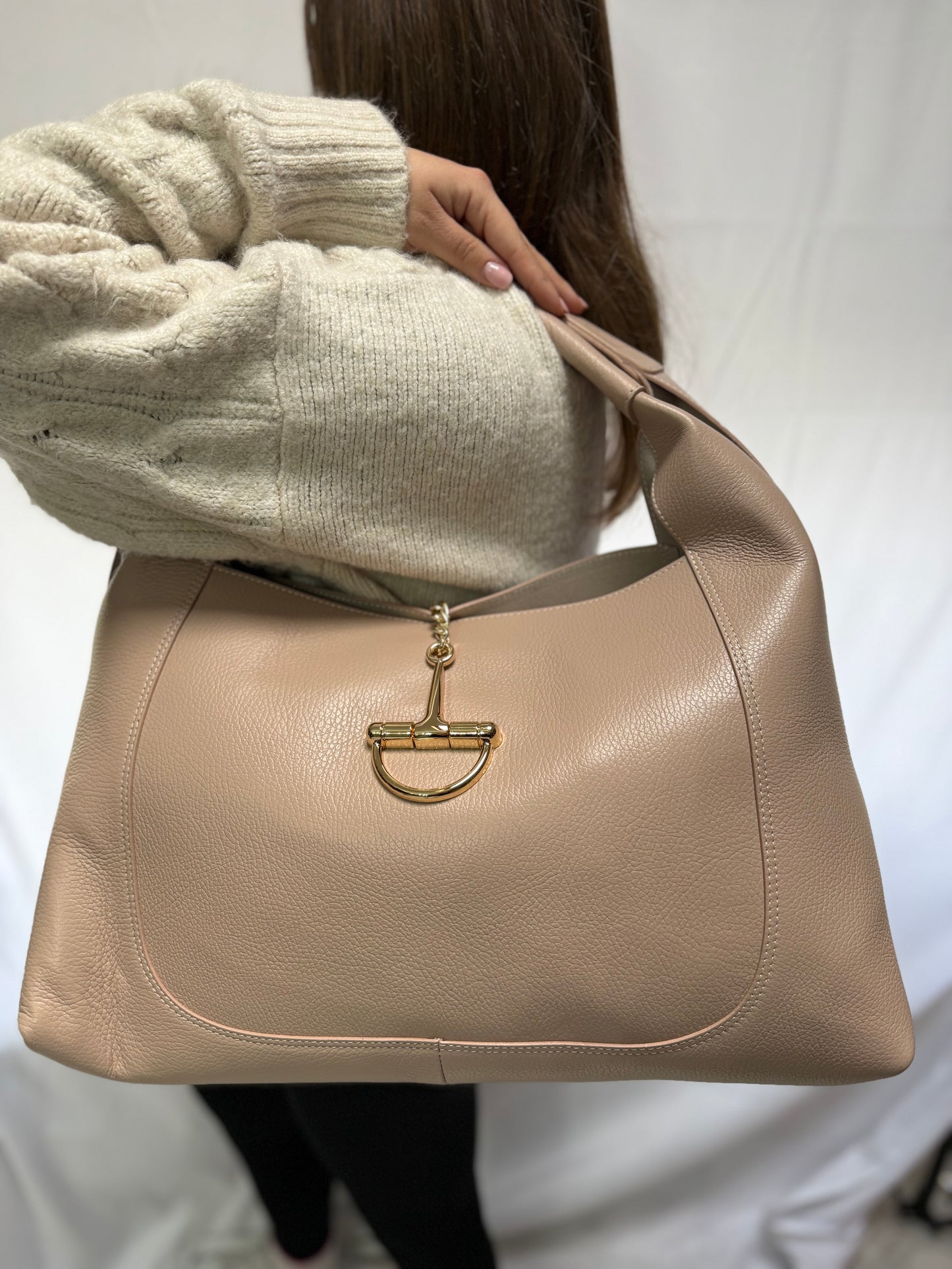 Maxi staffa in pelle