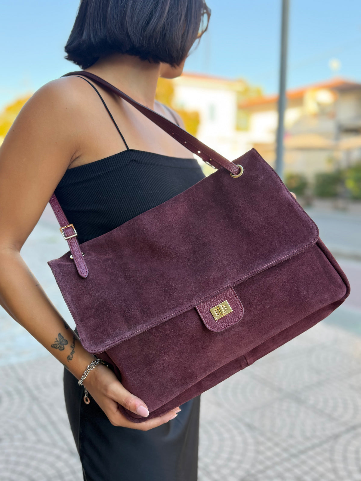 Grace bag suede