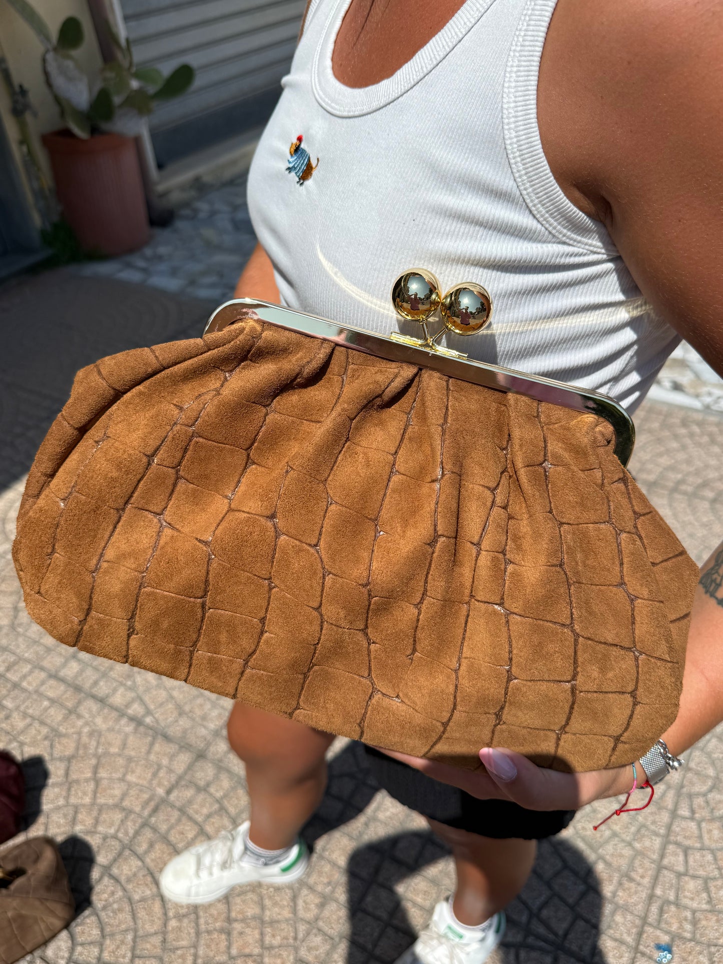 Pasticcino maxi suede cocco