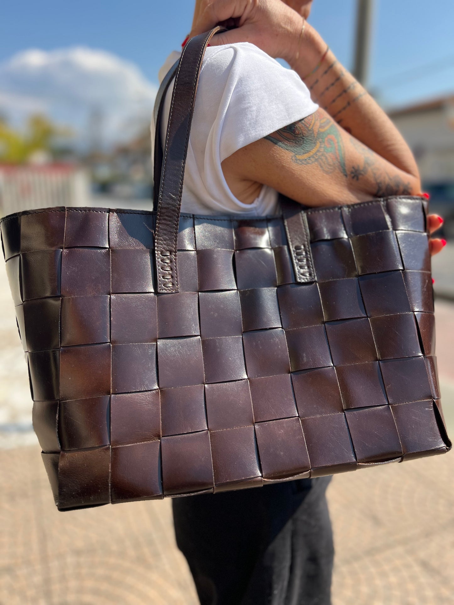 Tote intreccio Maxi