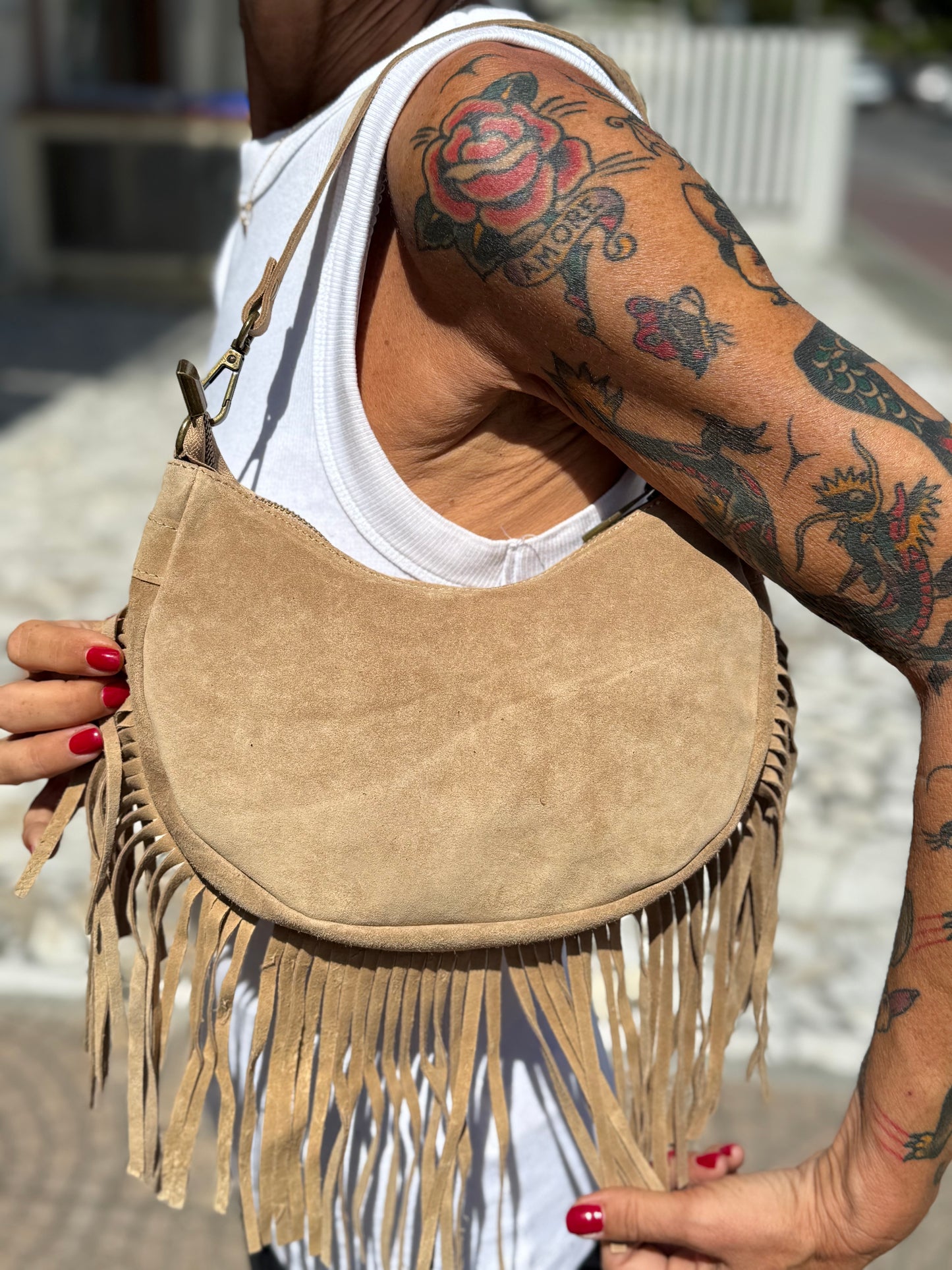 Gipsy mini in camoscio