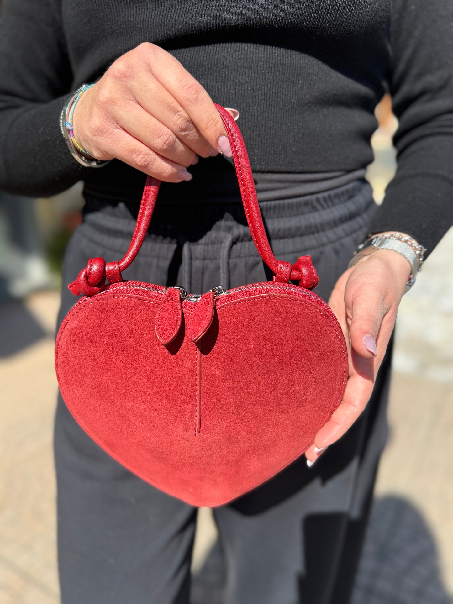 La cuoricina in suede
