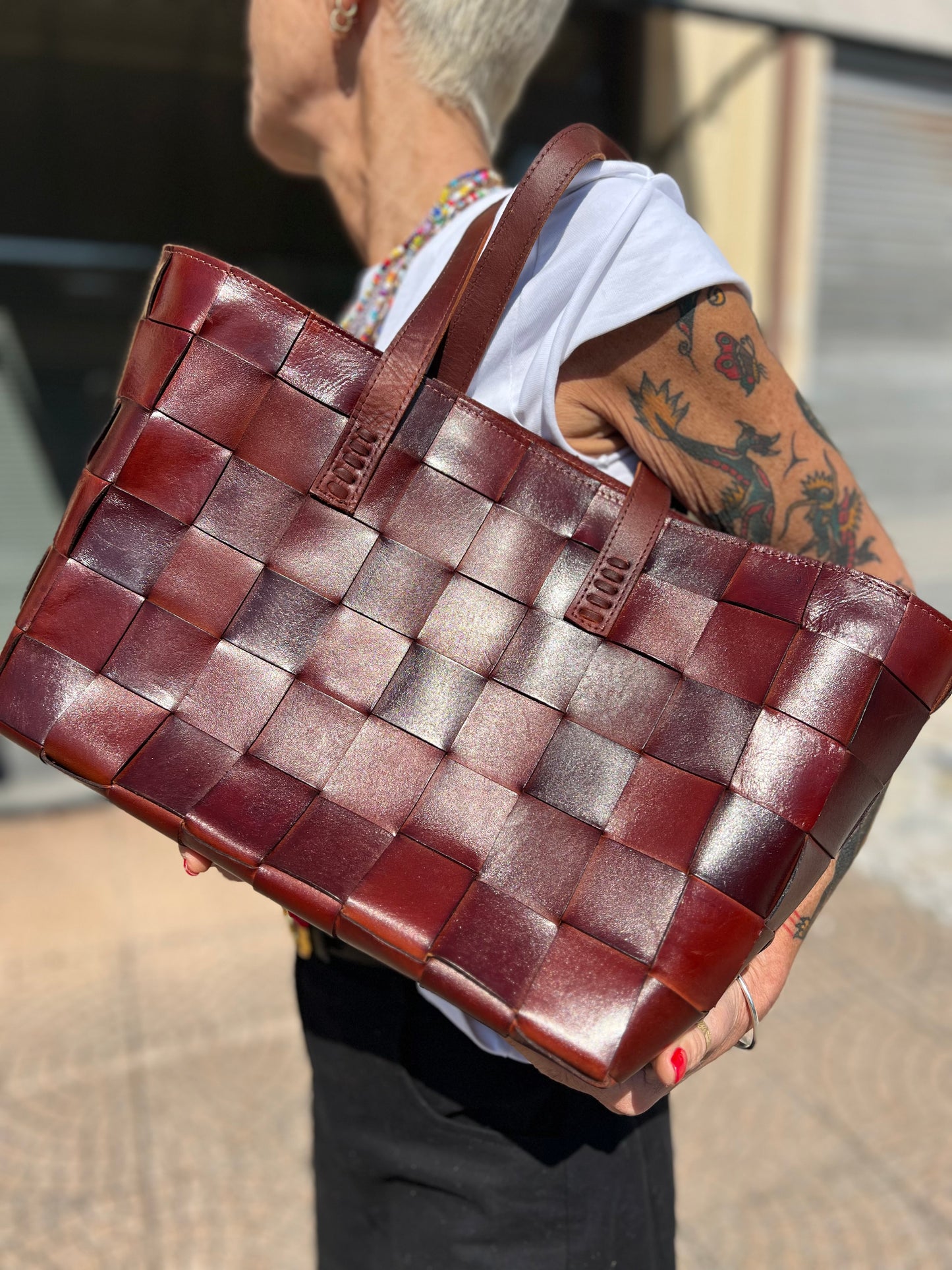 Tote intreccio Maxi