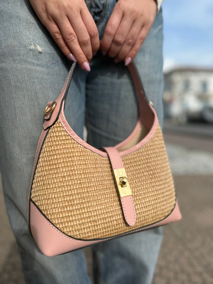 Capri bag in rafia