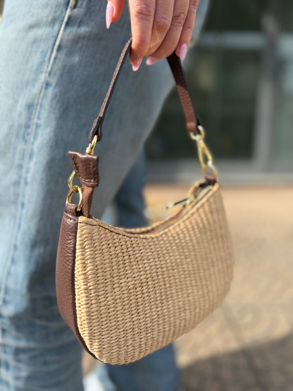 Mini Hobo in rafia