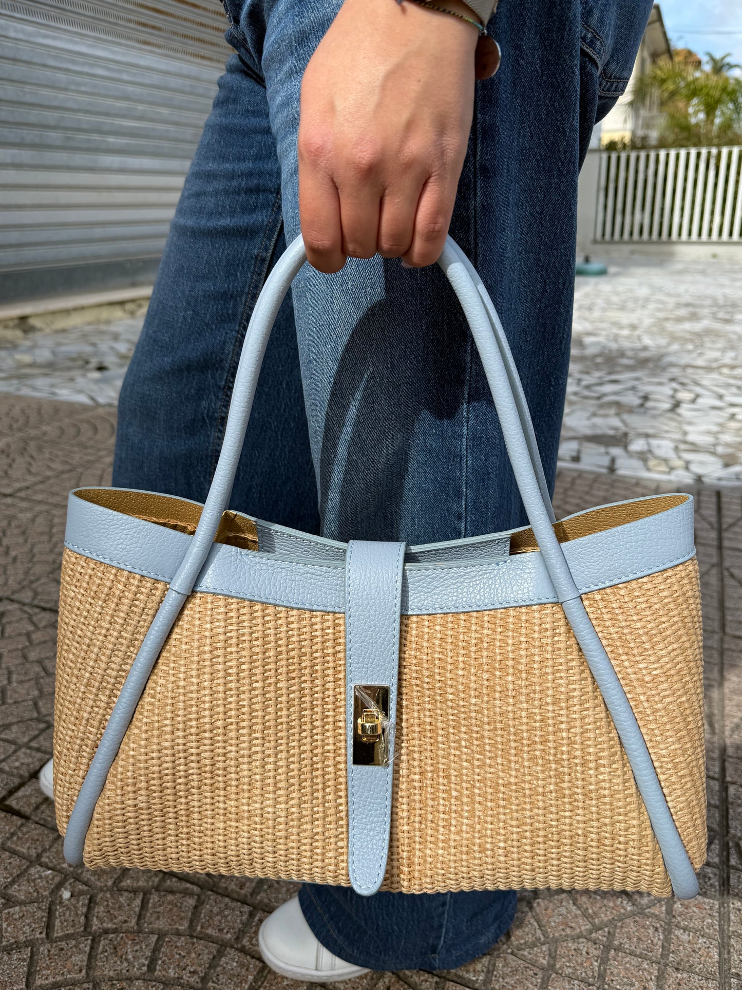 Bea midi in rafia