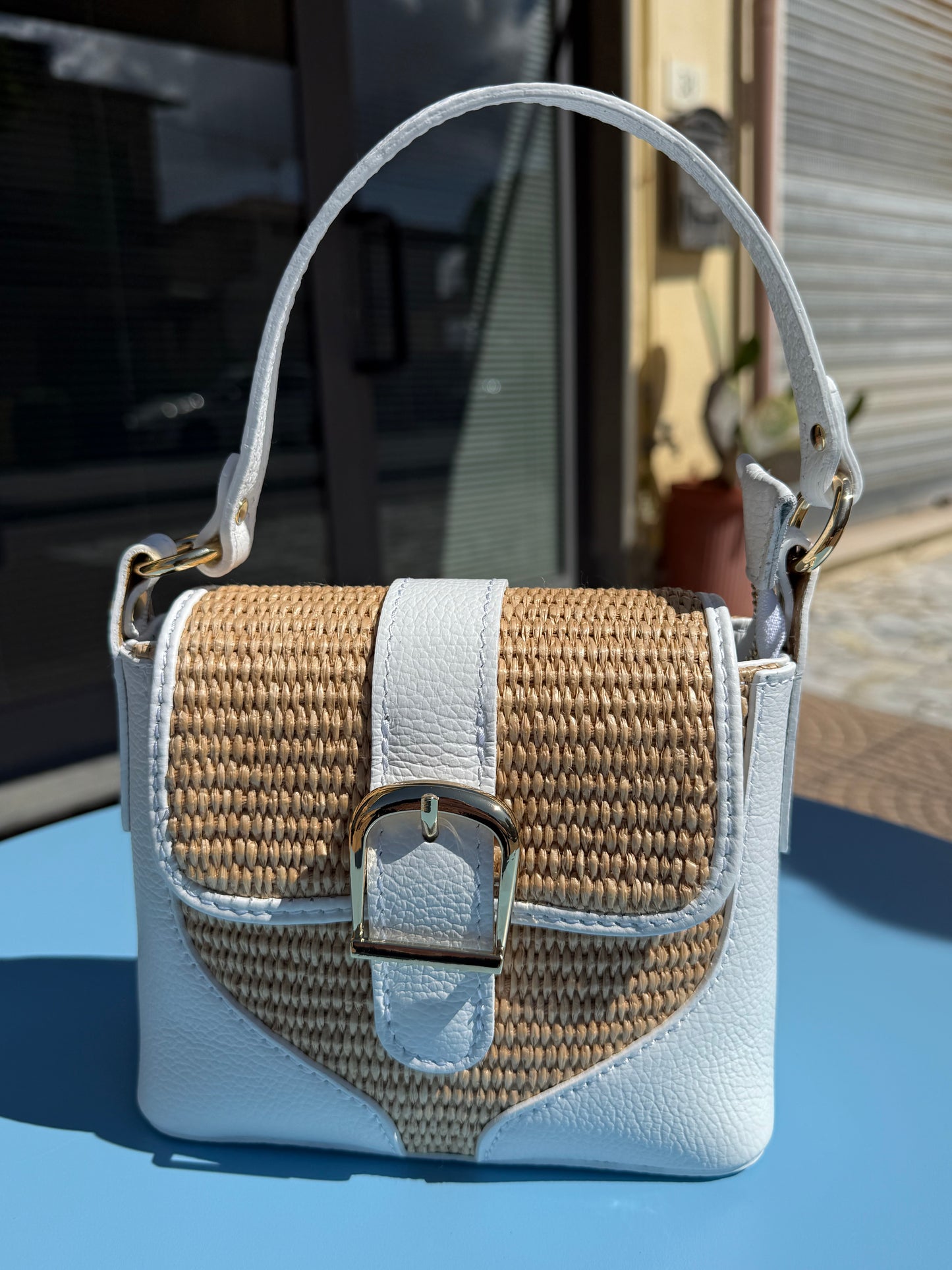 Mini Bag in rafia