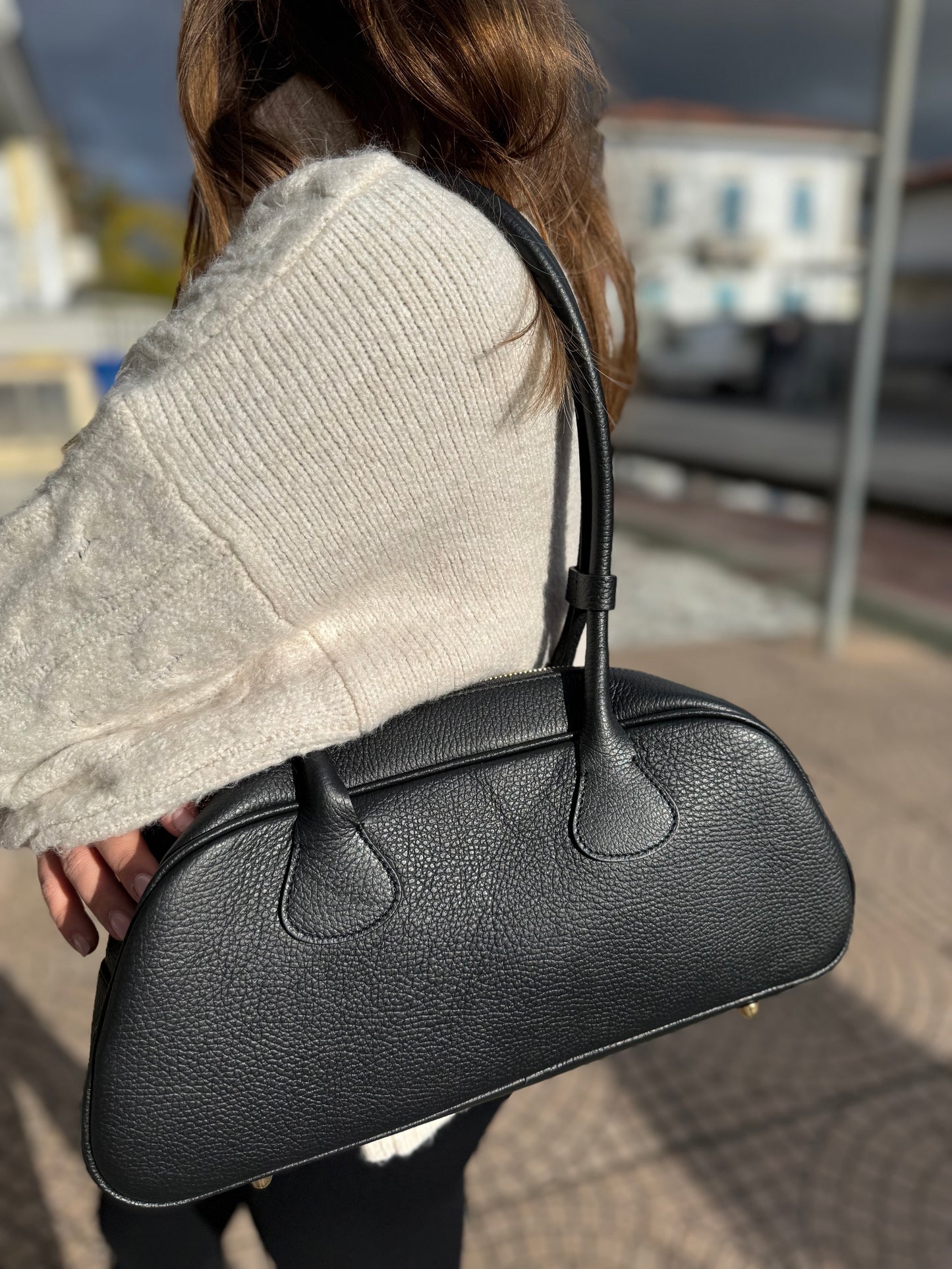 Longuette in pelle