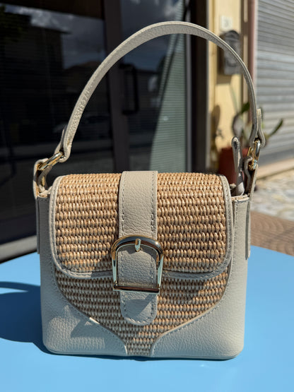 Mini Bag in rafia