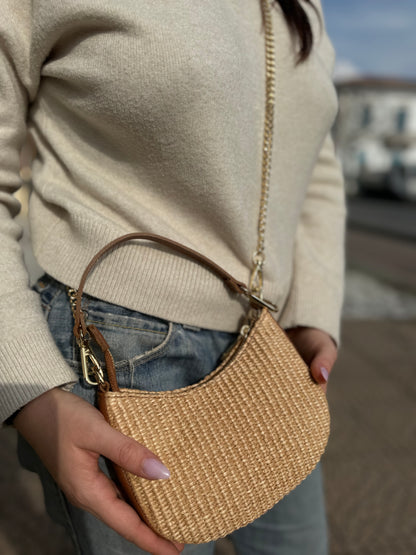 Mini Hobo in rafia