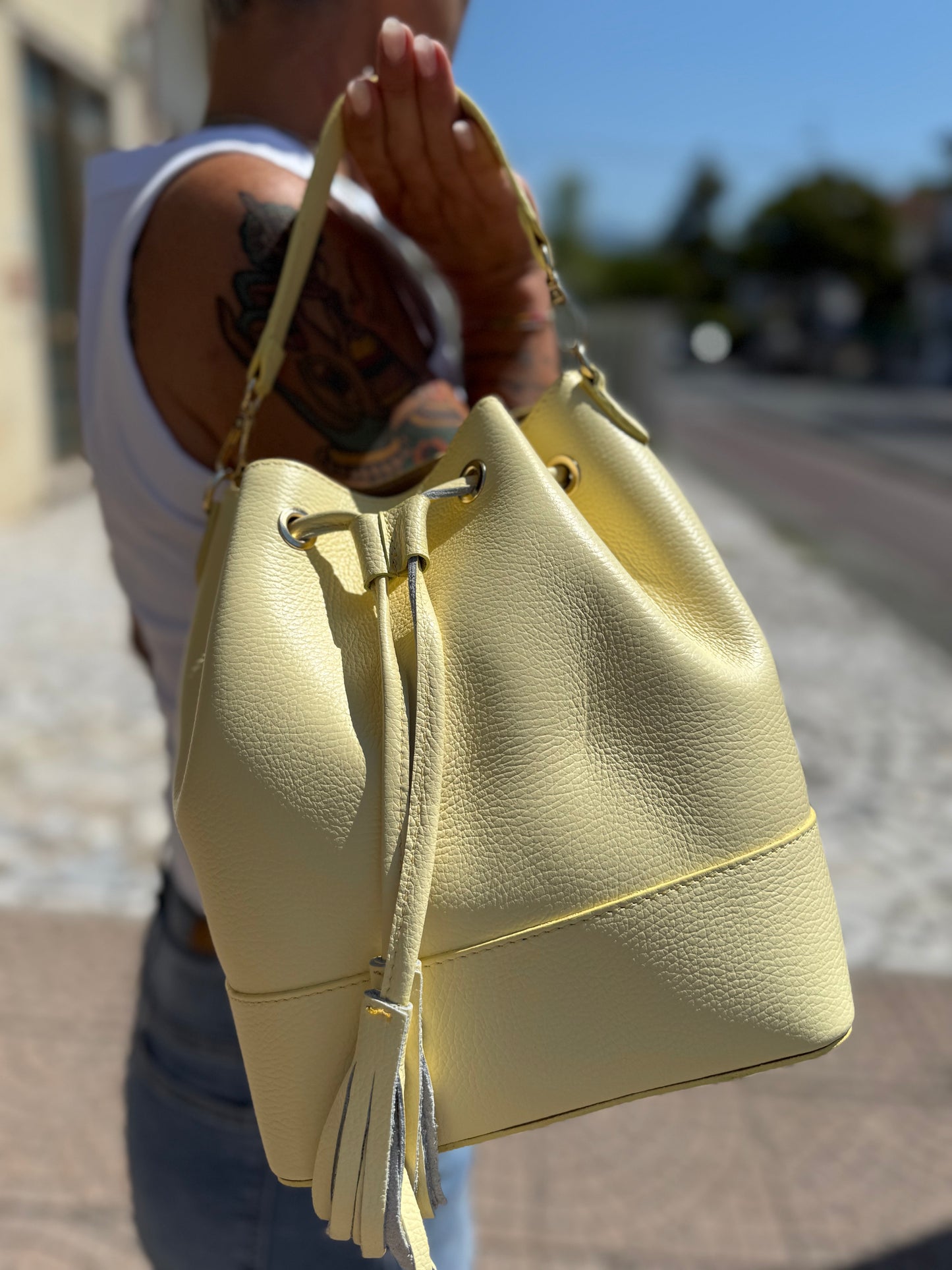 Secchiello in pelle
