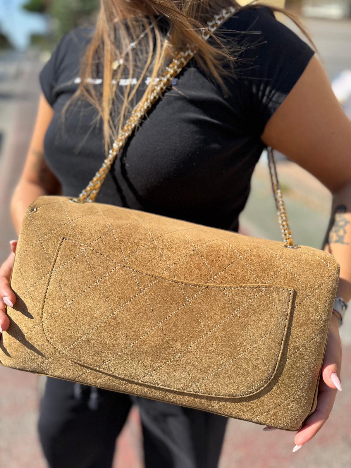 Grace bag luxury suede