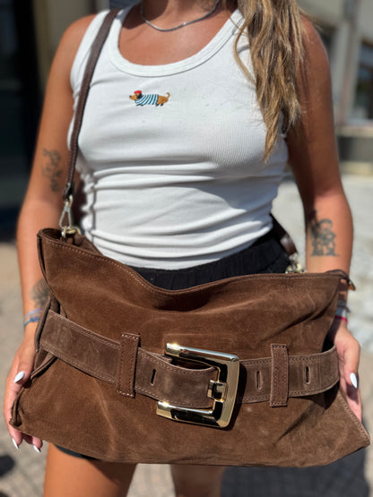 Belt bag suede