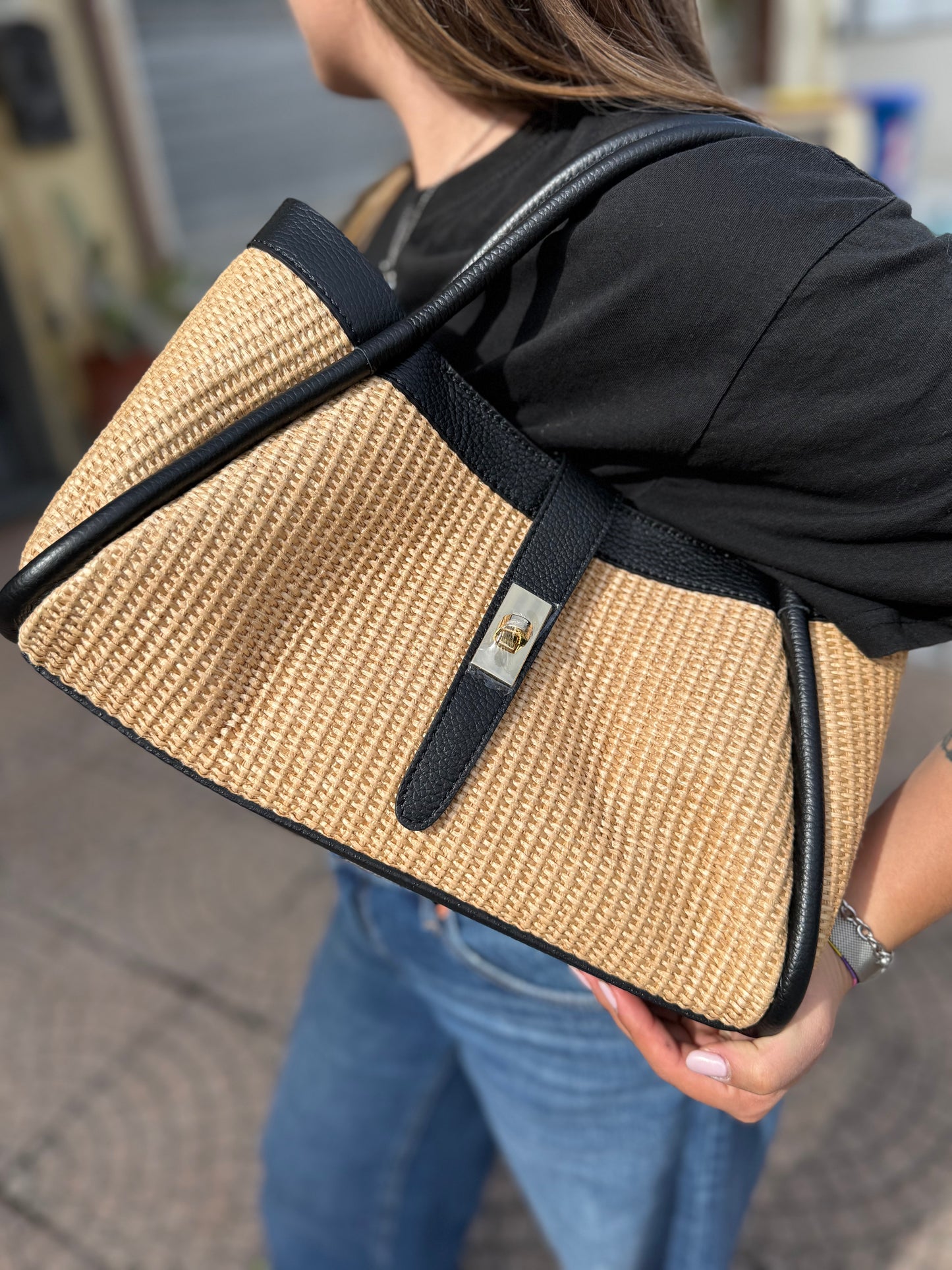 Bea midi in rafia