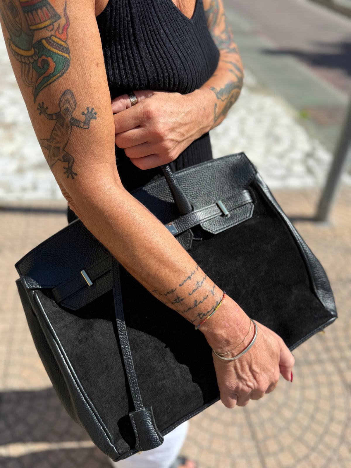 Sara Bag suede 35 cm