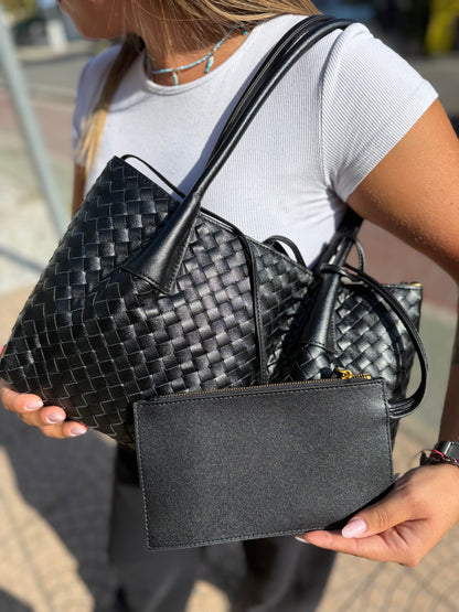 New tote intreccio midi