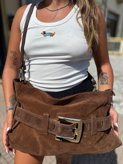 Belt bag suede