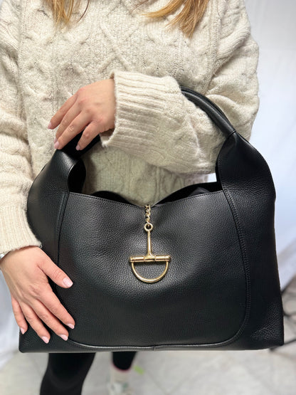 Maxi staffa in pelle