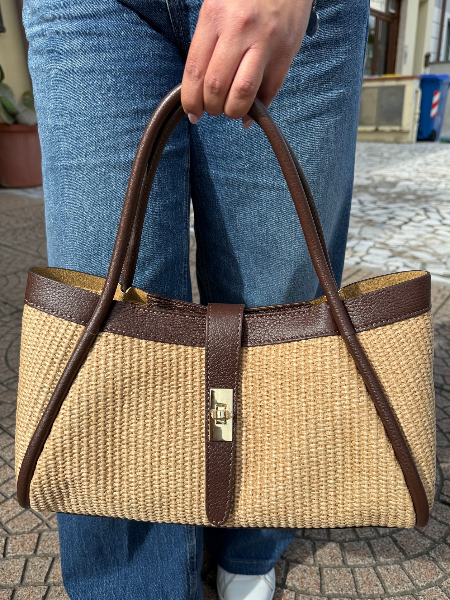 Bea midi in rafia