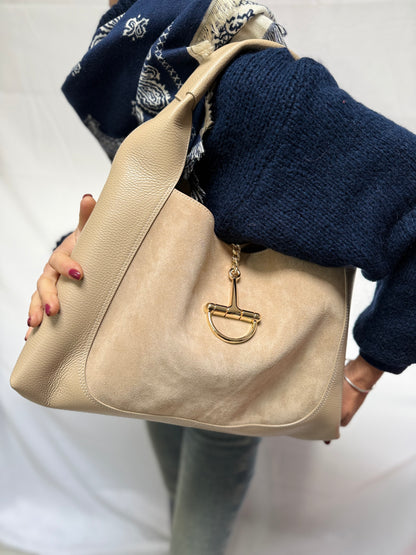 STAFFA MAXI PELLE E SUEDE