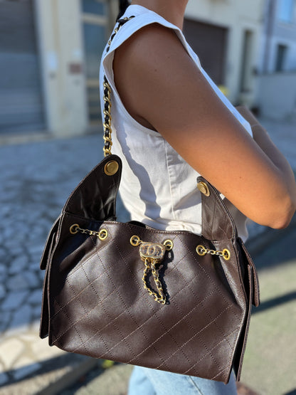 Gaia bag in pelle